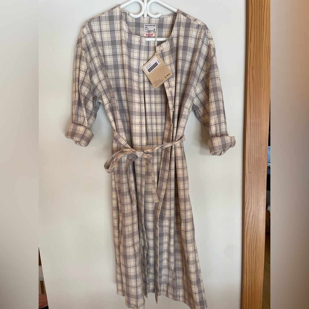 Frank and oak, button down dress or open as a duster